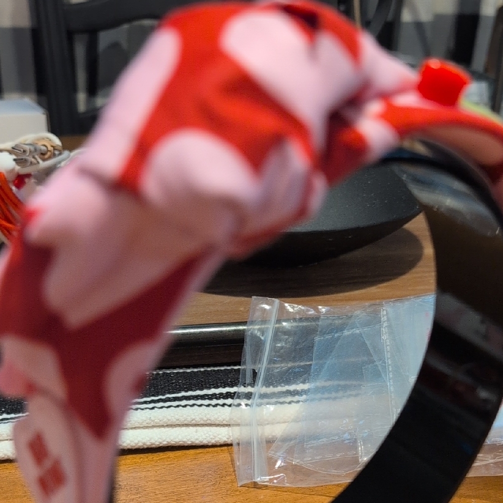 Red and Pink Patterned Headband